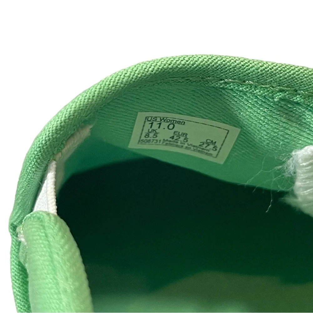 ⚡️SOLD⚡️Vans Classic Asher Checkerboard Slip-On Sneaker Green Shoes Women’s 11 - Picture 9 of 16